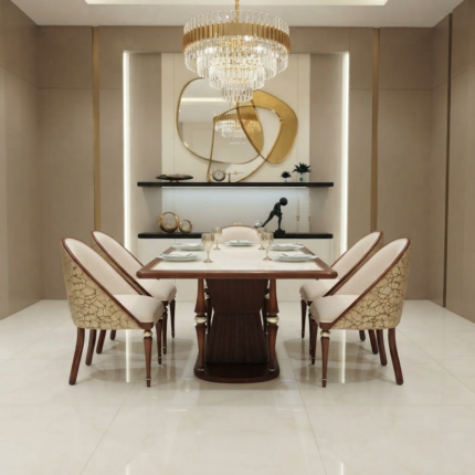 Contemporary Glass Top Dining Set