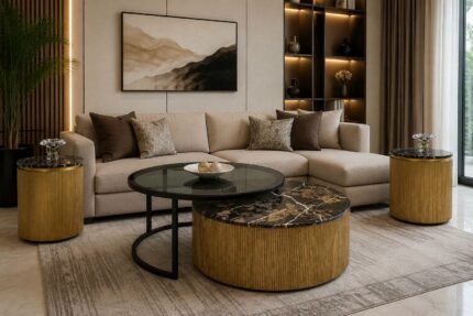 Luxury Marble Top Nesting Tables