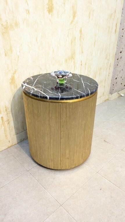 Golden Drum Accent Coffee Table